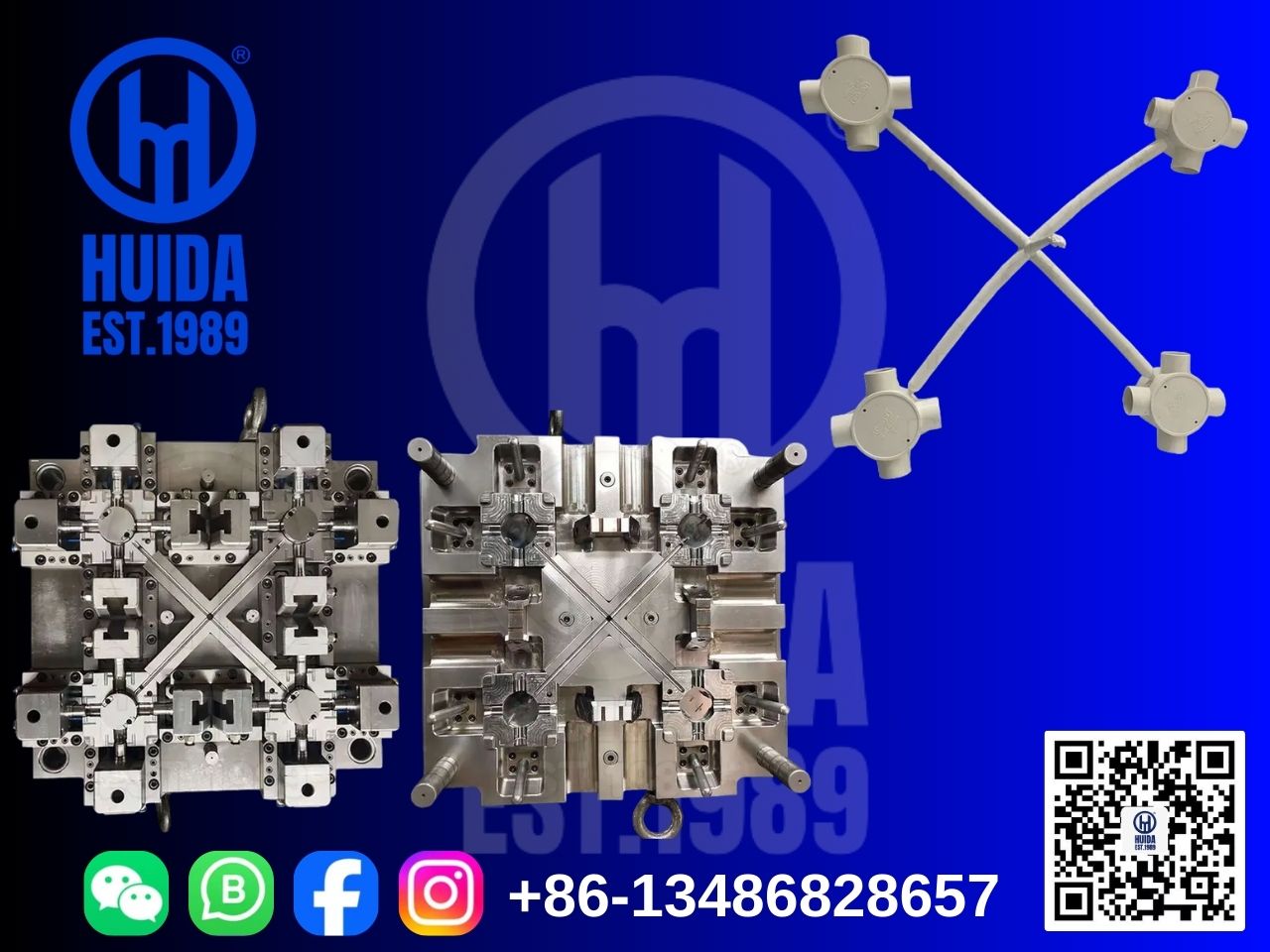 Круглая коробка для электрика из ПВХ