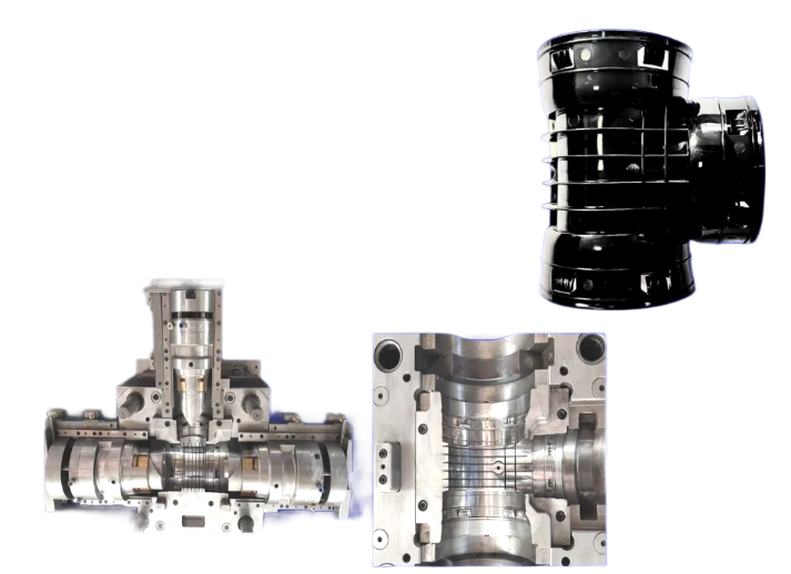 HDPE CORRUGATED PIPE FITTING MOULD ФИТИНГ ДЛЯ ГОФРИРОВАННЫХ ТРУБ HDPE