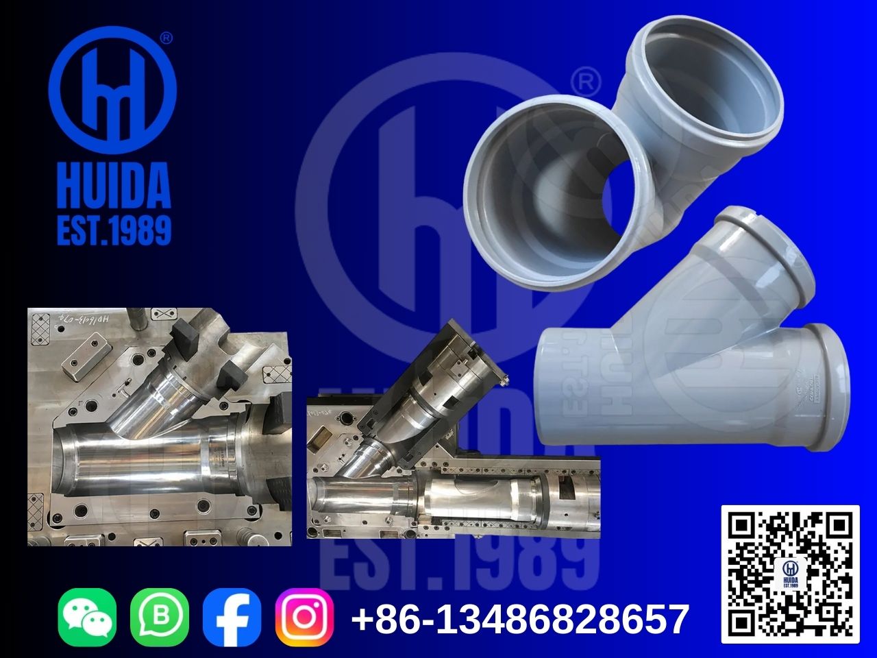 Складной редукционный тройник для фитингов из полипропилена