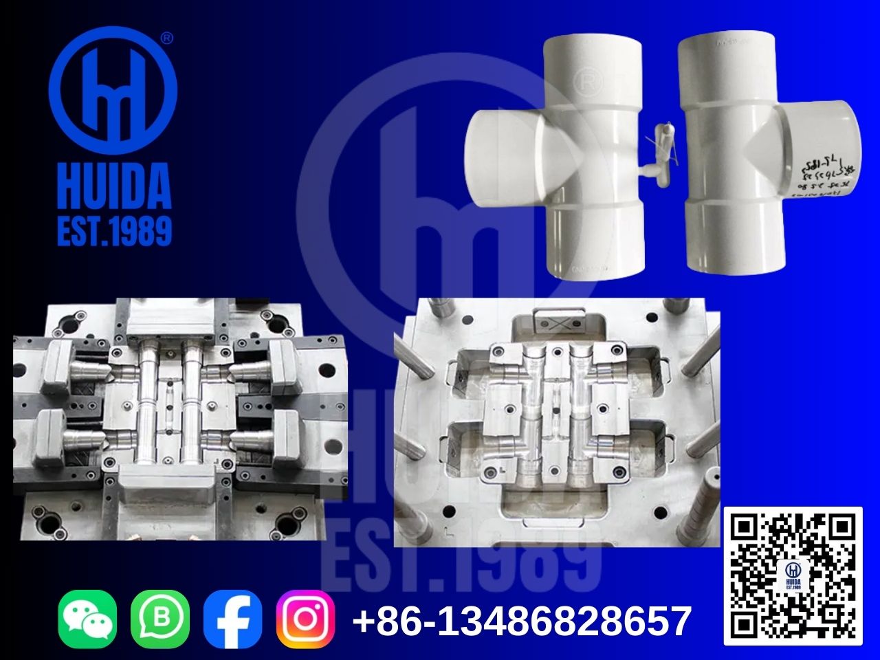 Форма для канализационного тройника из ПВХ 2