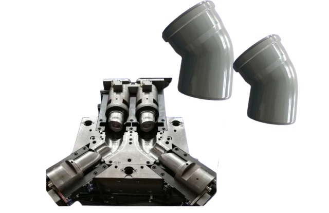 ФОРМА ДЛЯ ФИТИНГА ДЛЯ ТРУБ СКЛАДНОЙ КОЛЕНО 45° ПВХ