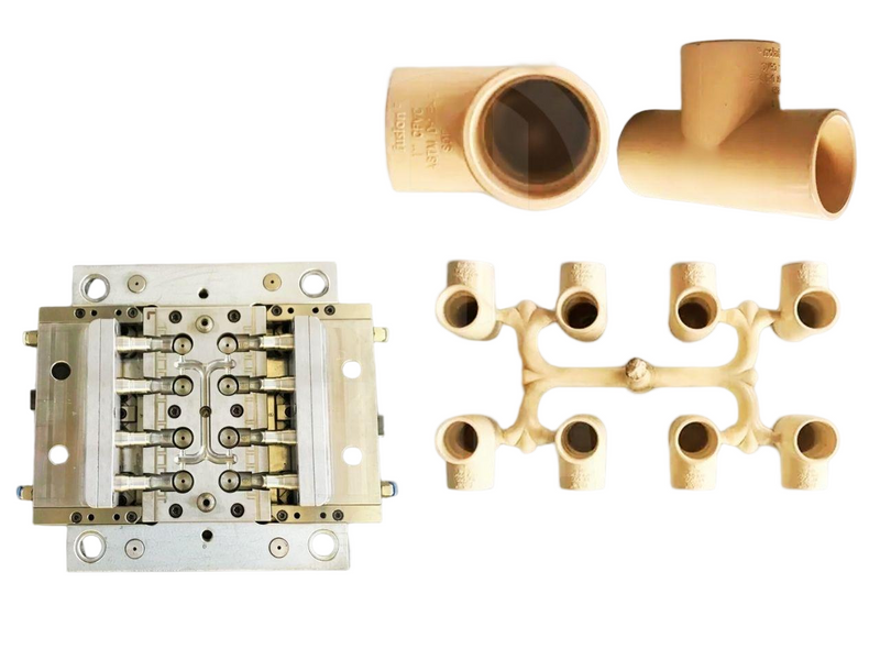 ФИТИНГ ХПВХ ТРОЙНИК ВНУТРЕННИЙ С ЛАТУННОЙ ВСТАВКОЙ