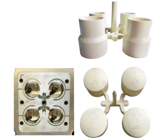 ФИТИНГ ХПВХ, РЕДУКЦИОННАЯ ФОРМОВКА И КОЛПАЧКИ