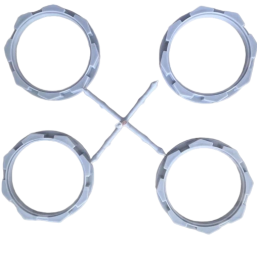 КОЛЬЦО/ГАЙКА С ВНУТРЕННЕЙ РЕЗЬБОЙ ПП, ПРОТИВ РАЗРЯДА