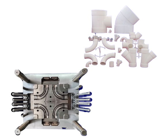 РАЗЛИЧНЫЕ РАЗМЕРЫ ФИТИНГА ПВХ