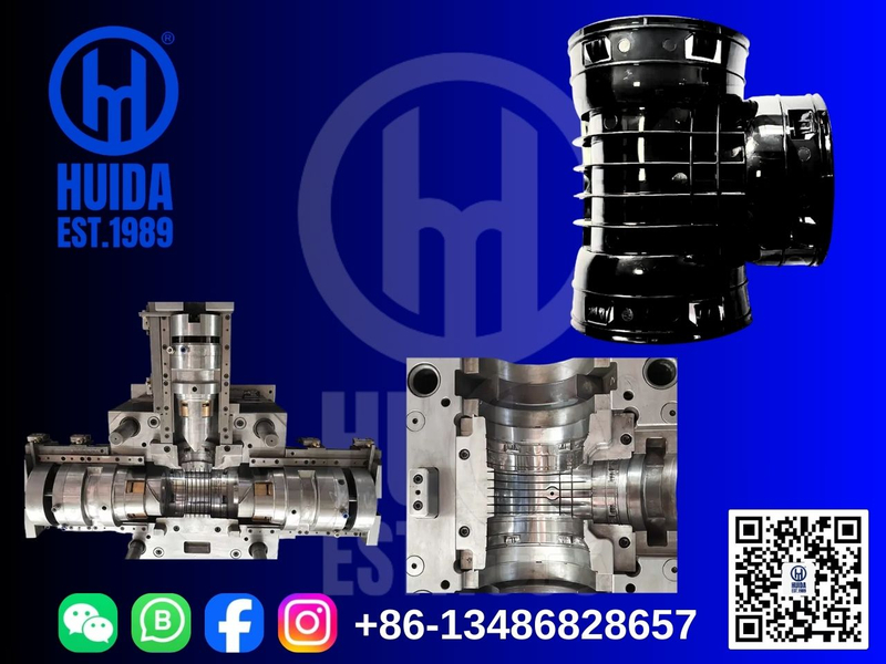 Пресс-форма для фитингов для гофрированных труб HDPE