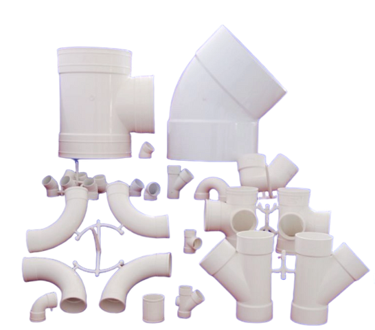 РАЗЛИЧНЫЕ РАЗМЕРЫ ФИТИНГА ПВХ