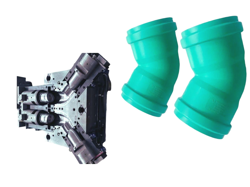 ФИТИНГ ПП, СКЛАДНОЙ КОЛЕНО 45 ГРАДУСОВ