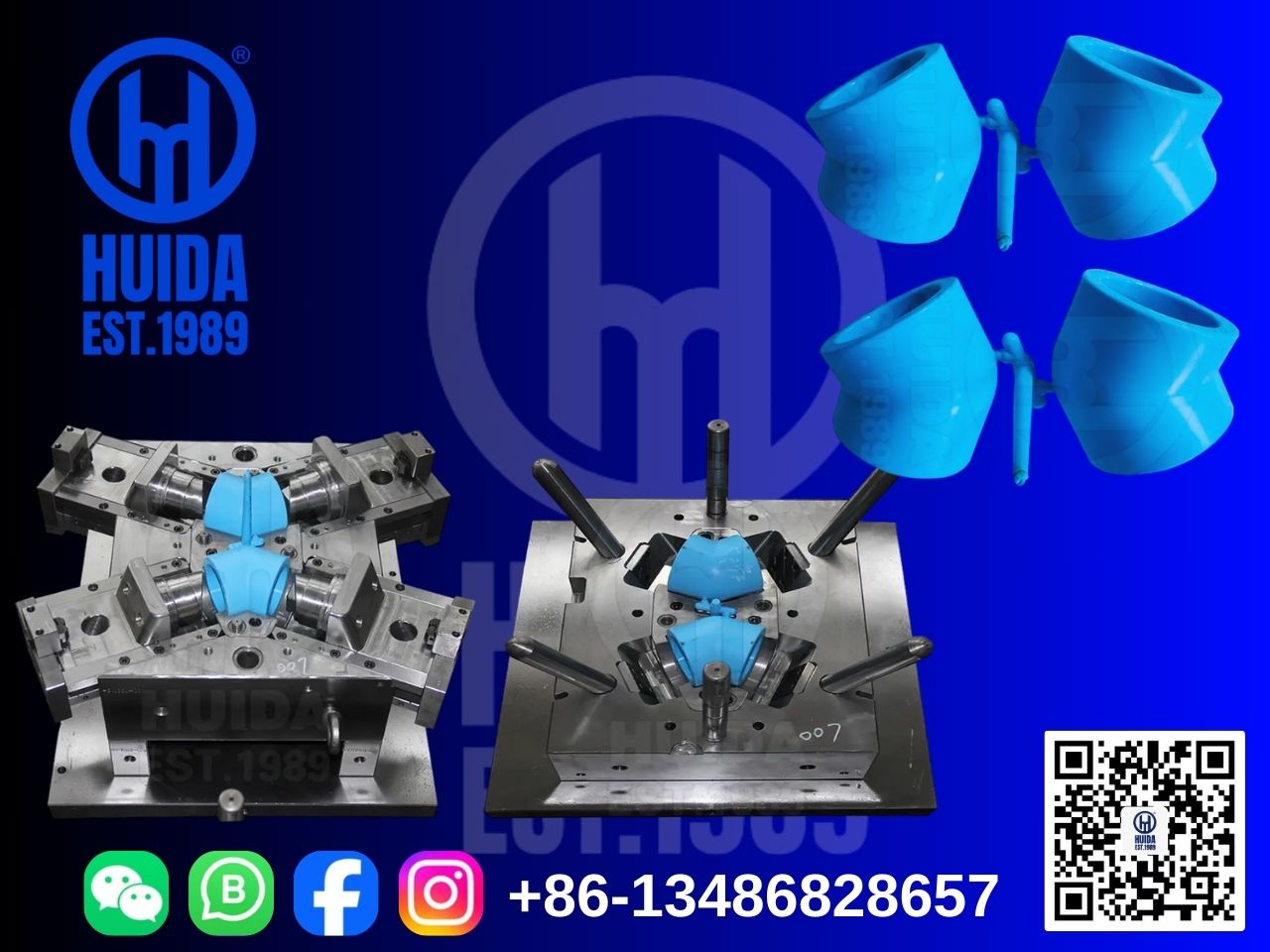 Форма для фитинга коленчатого трубопровода PPR 45°