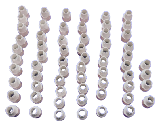 ФОРМА-АДАПТЕР С НАРУЖНОЙ РЕЗЬБОЙ из ПВХ, 64 ПОЛОСТИ