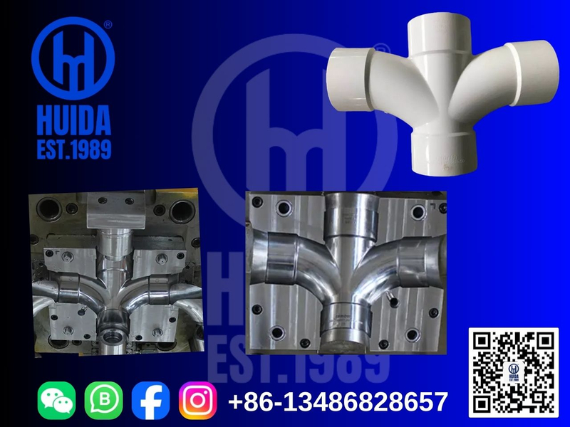 Форма для фитинга для дренажных труб из ПВХ Y-образного тройника