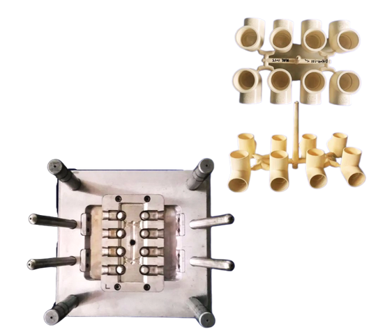 ПЛАСТИКОВОЕ КОЛЕНО ХПВХ 90° ФИТИНГ ФОРМА
